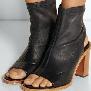 Chloe soft leather open toe and heel bootie